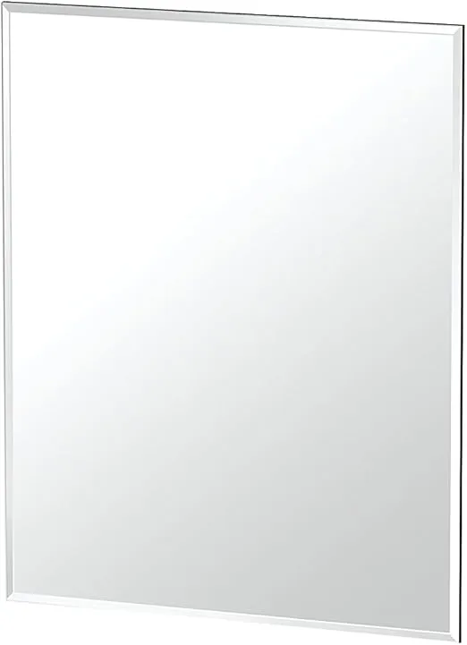 Gatco 1803 Bathroom Wall Mirror, 24" H x 20" W Modern Mirror for Living Room, Vanity, Slim Design Beveled Frameless Rectangle Mirror - Hangs Horizontal or Vertical with Easy Mount Safety Bracket