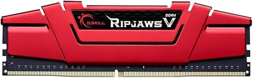 G.SKILL Ripjaws V Series (Intel XMP) DDR4 RAM 16GB (2x8GB) 2666MT/s CL15-15-15-35 1.20V Desktop Computer Memory UDIMM - Red (F4-2666C15D-16GVR)