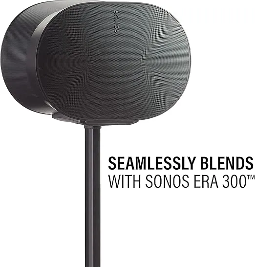 Sanus Height Adjustable Speaker Stand for Sonos Era 300 Single WSSE3A1