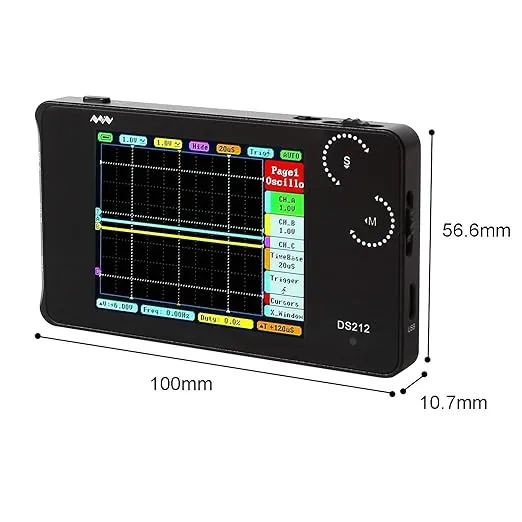 SainSmart DS212 Pocket Size Portable Handheld Mini Digital Storage Oscilloscope