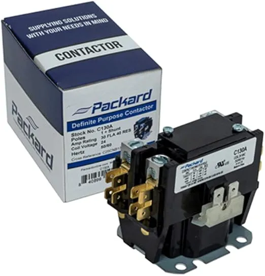 Packard Contactor C130A 1 Pole 30 Amps 24 Coil Voltage 4.5 Out of 5 Stars 44