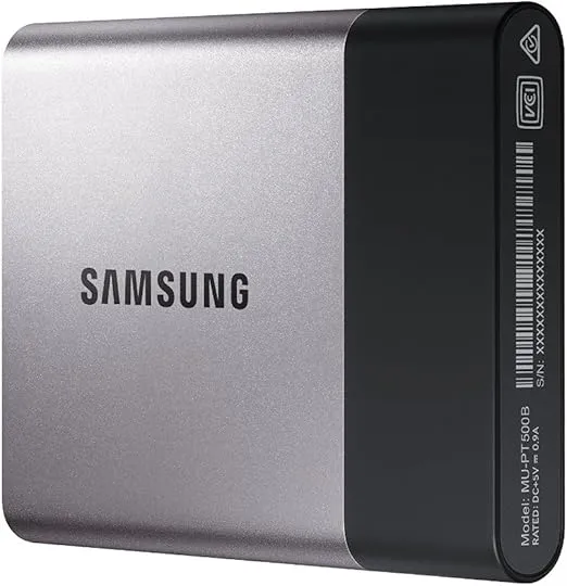 Samsung T3 Portable SSD - 500GB - USB 3.1 External SSD (MU-PT500B/AM)