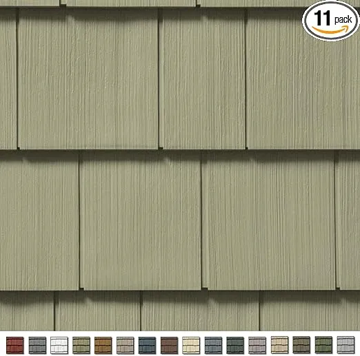 Cedar Impressions Double 7in. Straight Edge Perfection Shingles Siding (1/2 Square) Cypress