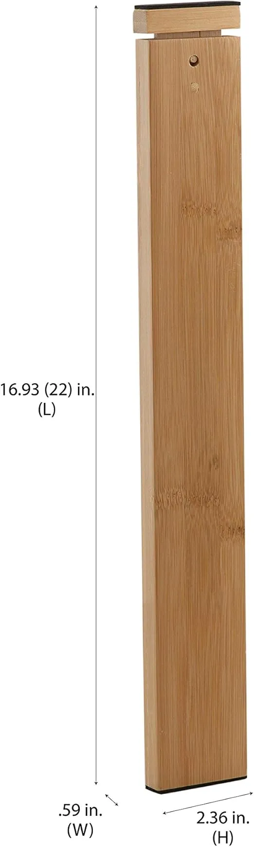 Simplify 2 Pack Large Bamboo Adjustable Drawer Dividers | Dimensions: 16.9" x 0.6" x 2.36" | Expands 17-22 “ | Bedroom | Kitchen Organization | Drawer Divider | Bamboo