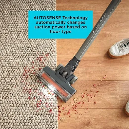 BLACK+DECKER POWERSERIES+ 20V MAX* Cordless Stick Vacuum with LED Floor Lights, Lightweight, Removable Battery (BHFEA18D1)
