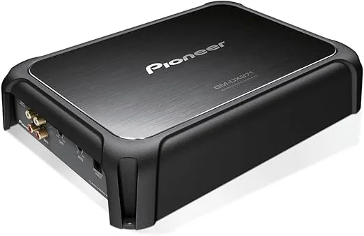 Pioneer GM-DX971 - Powerhouse Amplifier with 2,400 Watts, Class-D Technology, 1-Channel, Variable Low-Pass Filter, Compact Design, and Remote Bass Boost Control