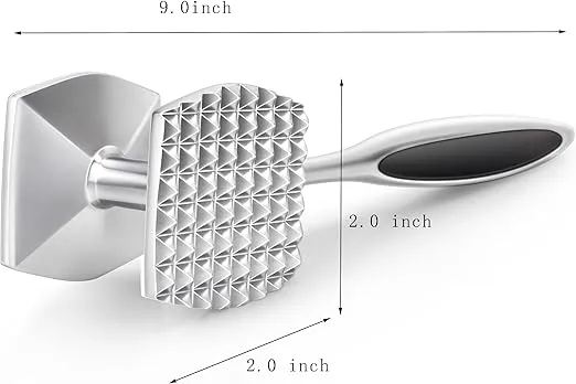 Aliglow Meat Tenderizer Hammer Tool Pounder For Tenderizing Steak Beef Poultry