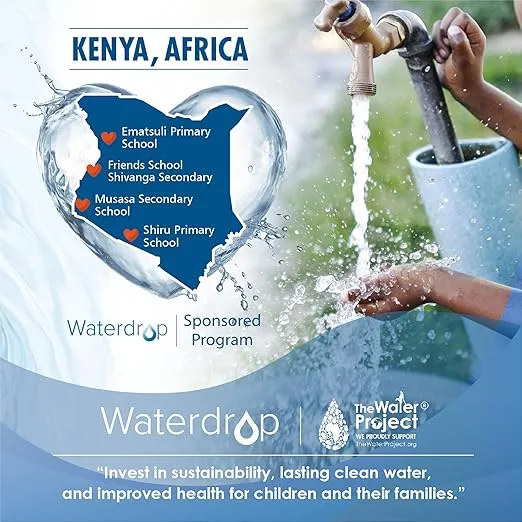 Waterdrop NSF Certified Water Filter, Replacement for All PURยฎ, PURยฎPLUS Faucet Filtration Systems, Purยฎ RF-9999ยฎ Faucet Water Filter (6 Count), Model No.: WD-C08A