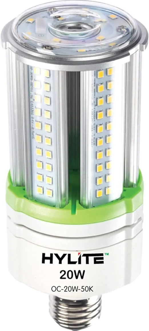 20W High Performance LED Omni-Cob Lamp, 360º, (~100W HID), 50K, 3000 lm, 100~277V for Commercial Industrial Lighting Warehouse High Bay Light Fixture Garage Workshop, White