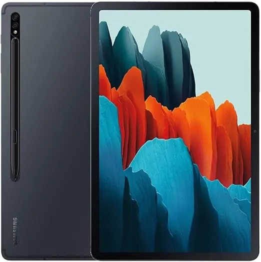 Samsung Galaxy Tab S7, 11" Display, 128GB, with S-Pen - Mystic Black (Renewed)