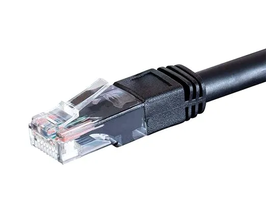 Monoprice Cat6 Outdoor Rated Ethernet Patch Cable - 5 Feet - Black | Snagless RJ45, Stranded, 550MHz, UTP, Pure Bare Copper Wire, 24AWG