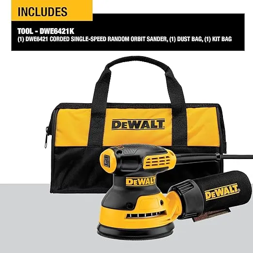 DEWALT Orbital Sander, 5-Inch, 12,000 OPM (DWE6421)