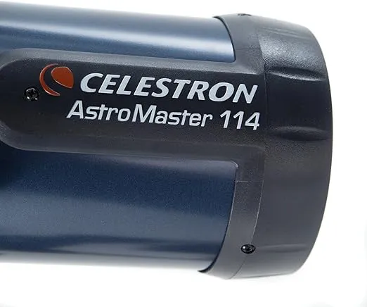 Celestron - AstroMaster 114EQ Newtonian Telescope - Reflector Telescope for Beginners - Fully-Coated Glass Optics - Adjustable-Height Tripod - Bonus Astronomy Software Package