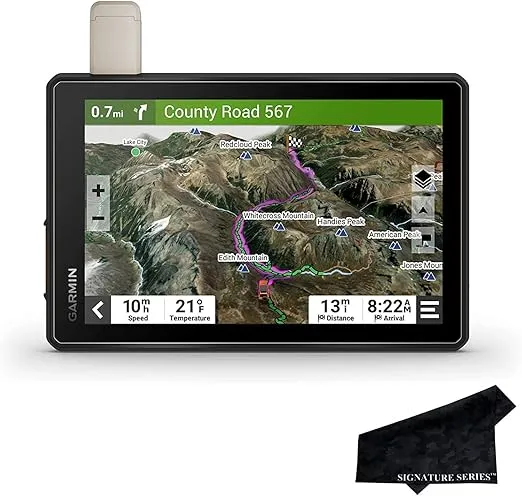 Garmin Tread Overland, All-Terrain 8" GPS Navigator with Built in Mapping and Signature Series Cloth