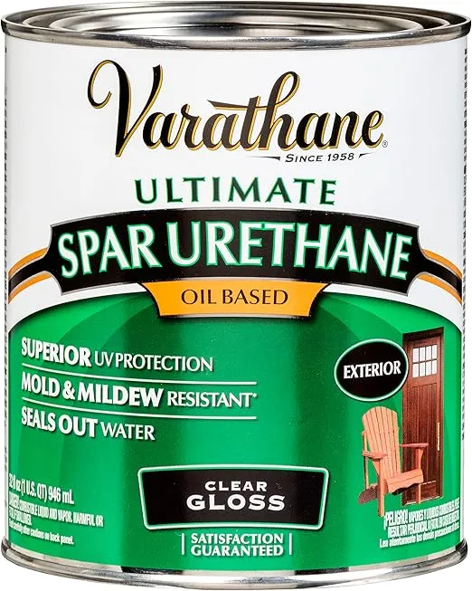 Rust-Oleum 9241 Ultimate Spar Urethane Oil Based, Quart, Gloss