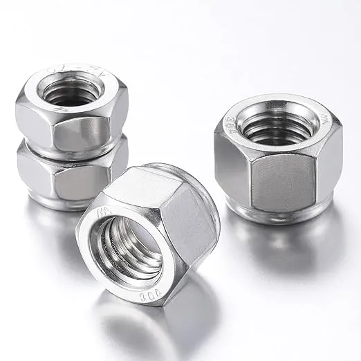 Wensilon(100pcs) M3 Self Clinching Nuts 304 Stainless Steel Self-Lock Nylon Inserted Hex Lock Nuts