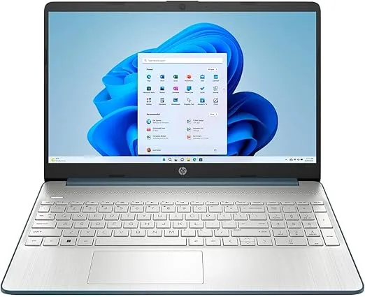 HP 15.6" Laptop, Intel Core i3-1115G4, 8GB RAM, 256GB SSD, Spruce Blue, Windows 11 Home in S Mode, 15-dy2792wm