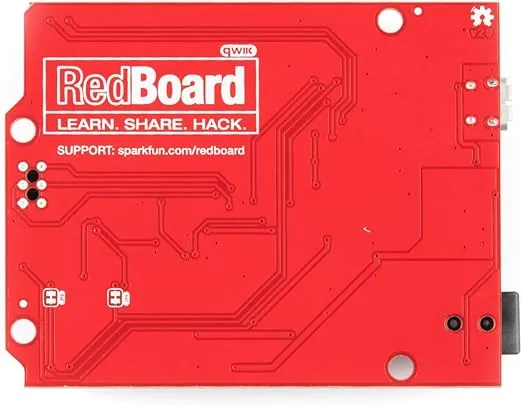 SparkFun RedBoard Qwiic ATMega328P Compatible with Arduino Board w/Qwiic Connector and CH340C Serial-USB Converter IC Breadboardable R3 Footprint microcontroller Improved Reset Button