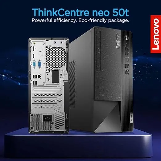 Lenovo ThinkCentre Neo50T Business Desktop | 12th Gen Intel Core Processor (Up to 4.3Ghz) | 32GB RAM | 1TB SSD | Supports Up to 3 Monitors | Windows 11 Pro | SD Card Reader | Wi-Fi