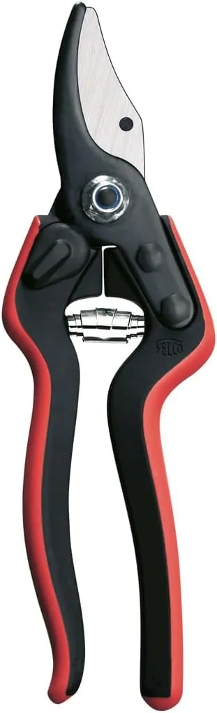 Felco Pruning Shears (F 160S) - High Performance Swiss Made One-Hand Garden Pruner with Steel Blade w/ Composite Fiber Handle
