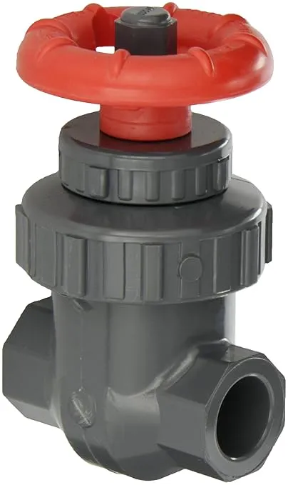 Spears PVC Gate Valve, Non-Rising Stem, Buna-N O-Ring, 1" Socket