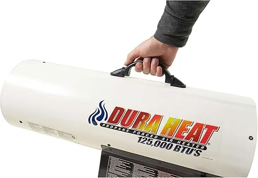 Dura Heat GFA125A 70K-125K BTU Propane(LP) Forced Air Heater, White