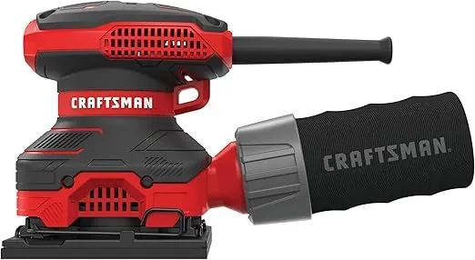 CRAFTSMAN Electric Sander, 1/4 inch Sheet, 13,500 OPM, 2 Amp, Corded (CMEW230)