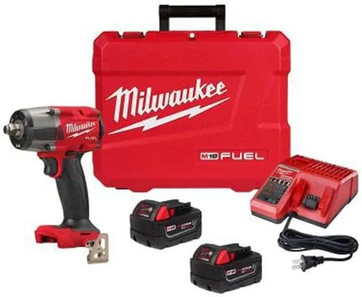 Milwaukee 2962-22R 18V Brushless Mid-Torque Impact Wrench w/Friction Ring Kit