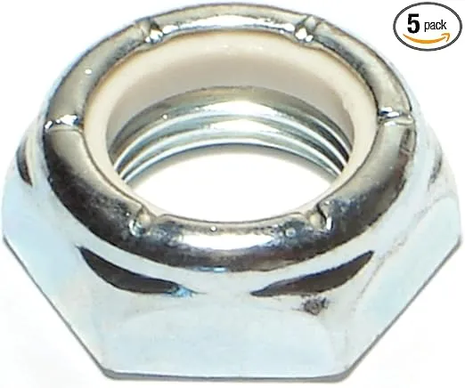 014973323349 Thin Pattern Nylon Insert Lock Nuts, 5/8-18, Piece-5