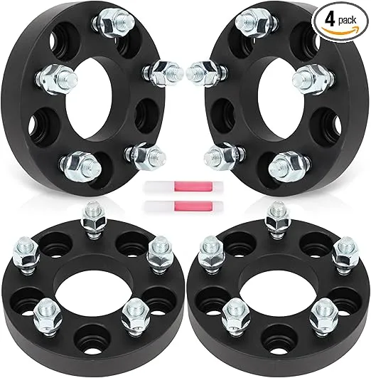 SCITOO 4Pcs 5x100 to 5x4.5 Wheel Adapters 1 inch Bore 64.1mm Studs 12x1.5 5 Lug Wheel Spacers No Hubcentric Fit for Toyota for Prius 2004-2022,for Toyota Corolla 2003-2022