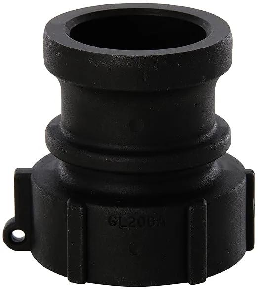 Green Leaf GLP 200 A Series Polypropylene Gator Lock Cam Lever Coupling, 2" Male Adapter/Female Thread