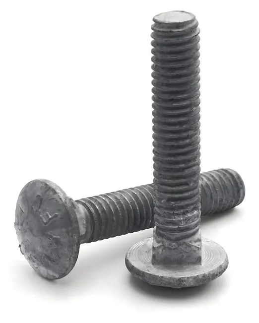 Carriage Bolt Hot Dipped Galvanized - 3/8"-16 x 2-1/2" FT - Qty-100