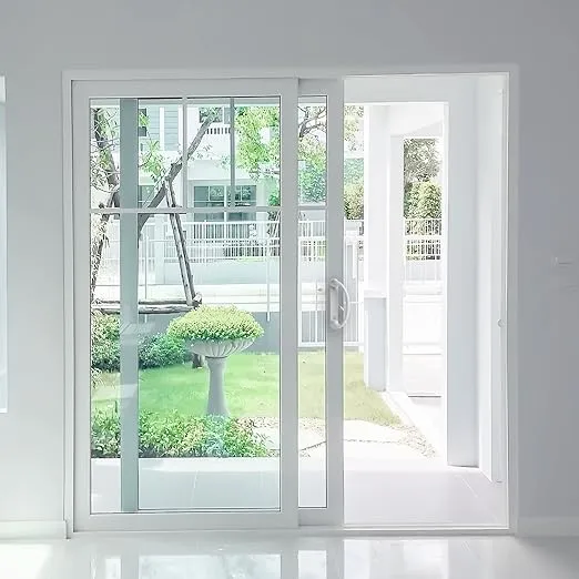 Sliding Glass Patio Door Handle Replacement Set, White Diecast, Mortise Style, Non-Keyed (Fits 3-15/16 Inch Hole Spacing)