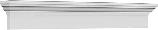Ekena Millwork CRH06X120 Crosshead, 120" Bottom Width x 123 1/2" Top Width, Factory Primed and Ready for Paint