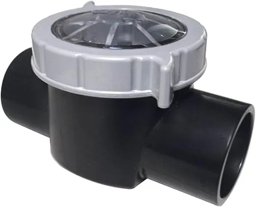 Custom 25830-400-000 2" SKT x 2.5" SPT Black CPVC Check Valve