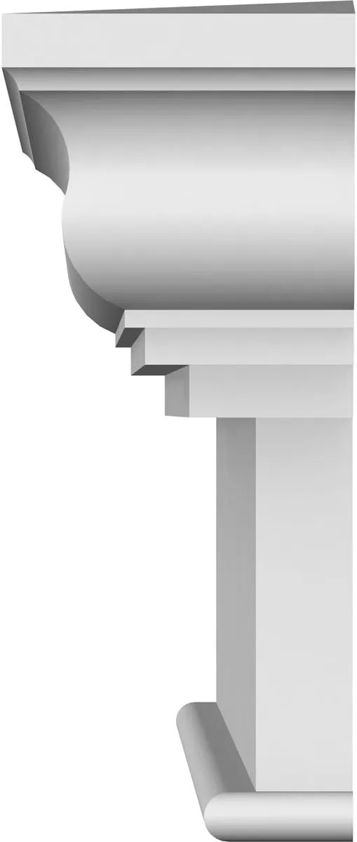 Ekena Millwork CRH12X50 Crosshead, 50" Bottom Width x 58 1/2" Top Width, Factory Primed and Ready for Paint