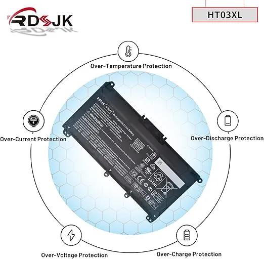 HT03XL HSTNN-IB8O Laptop Battery for HP Pavilion 14-CE 14-CF 14-CK 14-CM 14-DH 14-DQ 14-DK 15-CS 15-CW 15-DA DB 15-DW 15-DY 17-BY 17-CA Series 14-CE0068ST 15-CS3073CL 15-DA0012DX L11119-855 HSTNN-LB8M