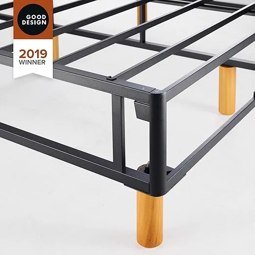 ZINUS GOOD DESIGN Award Winner Justina Metal Mattress Foundation, 16 Inch Platform Bed, No Box Spring Needed, Full, Beige