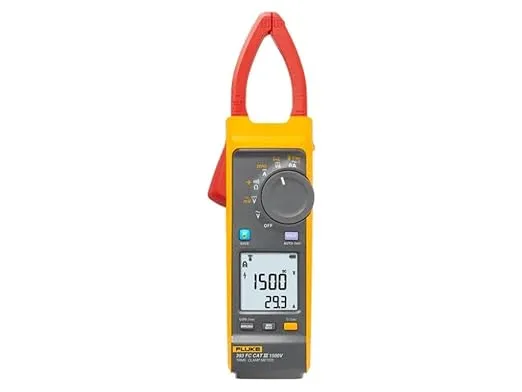 Fluke 393 - CAT III 1500V TRMS Clamp Meter with iFlex (2500A AC/999.9A DC)