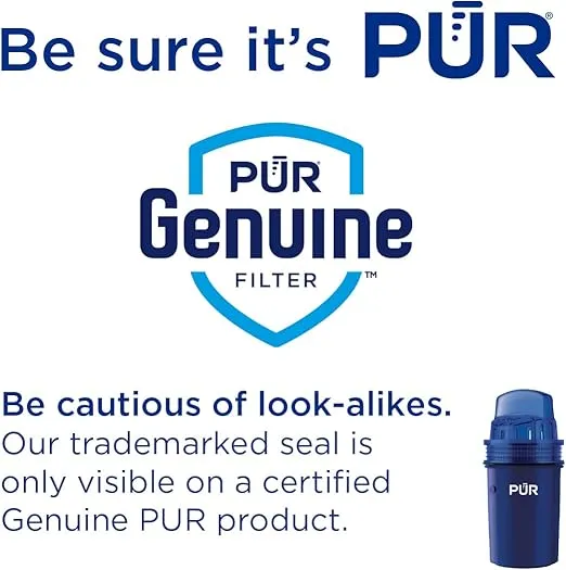 PUR Water Pitcher & Dispenser Replacement Filter 2-Pack, Genuine PUR Filter, 2-in-1 Powerful Filtration and Faster Filtration, 4-Month Value, Blue (PPF900Z2)