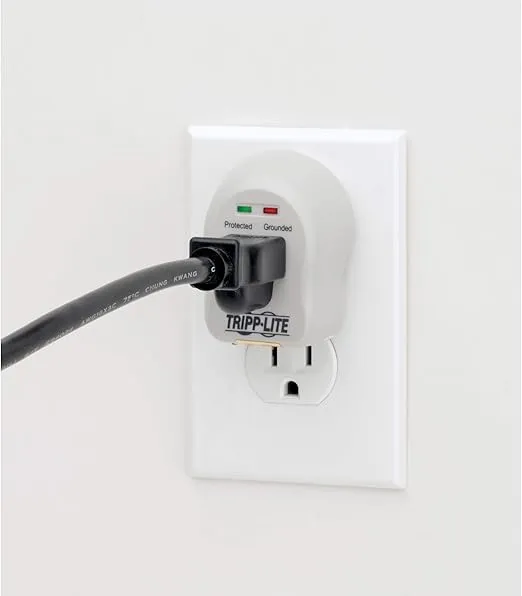 Tripp Lite 1 Outlet Portable Surge Protector Power Strip, Direct Plug In, $5,000 Insurance (SPIKECUBE)