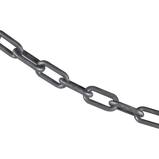 Mr. Chain Plastic Barrier Chain, Silver, 1.5-Inch Link Diameter, 25-Foot Length (30008-25)