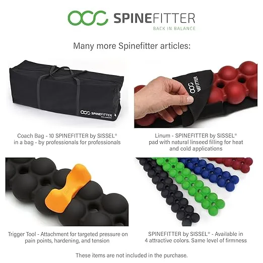 SPINEFITTER by SISSEL Extension Kit | Extends by 4.7 inches | Ideal for Travel & Office | Fascia Release & Spine Mobilization | Max. User Weight: 330 lbs | Includes Connector & Instructions