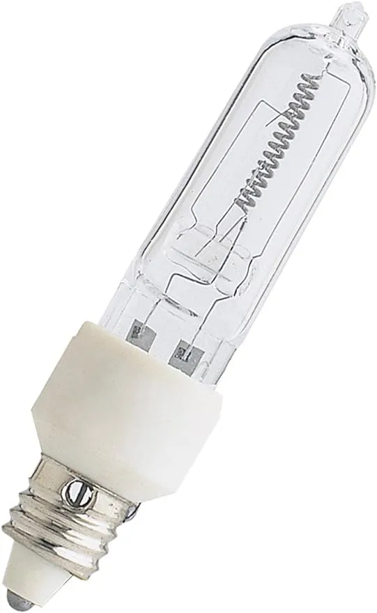 Feit Electric BPQ100/CL/MC Light Bulb, Mini Candelabra - Halogen, Clear 120v/100w