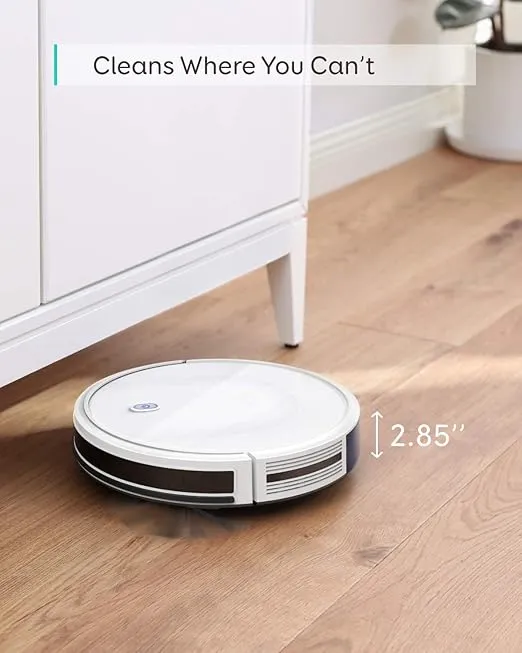 eufy BoostIQ RoboVac 11S MAX, Robot Vacuum Cleaner, Super-Thin,Powerful Suction, Quiet, Self-Charging Robotic Vacuum Cleaner, Cleans Hard Floors to Medium-Pile Carpets, White (Renewed)