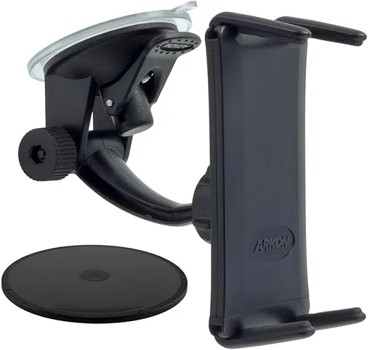 Arkon Windshield Dash Phone Car Mount for iPhone XS Max XS XR X 8 Galaxy S10 S9 Note 9 iPad mini Retail Black