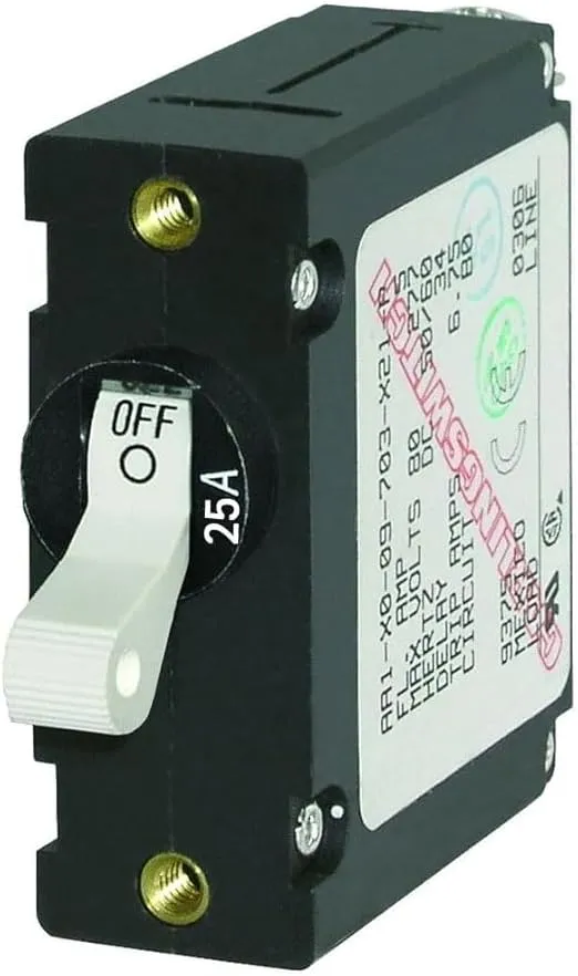 Blue Sea Systems A-Series Toggle Single Pole Circuit Breakers