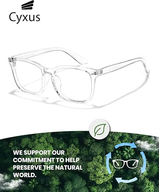Cyxus Blue Light Glasses Men Women Reduce Eye Strain UV Blocking for Computer Screen