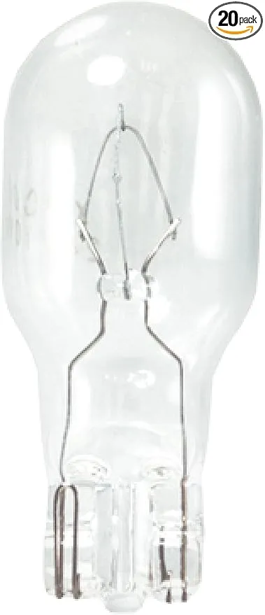 18 Watt T5 Wedge Base 12 Volt 20,000 Hour Clear Xenon Lightbulb (20-Pack)