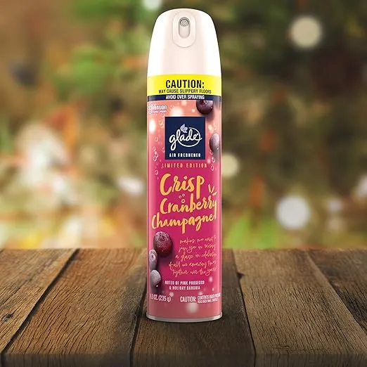 Glade Air Freshener Room Spray, Crisp Cranberry Champagne, 8.3 oz